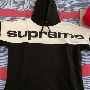 Supreme fw17 blocked hoodie